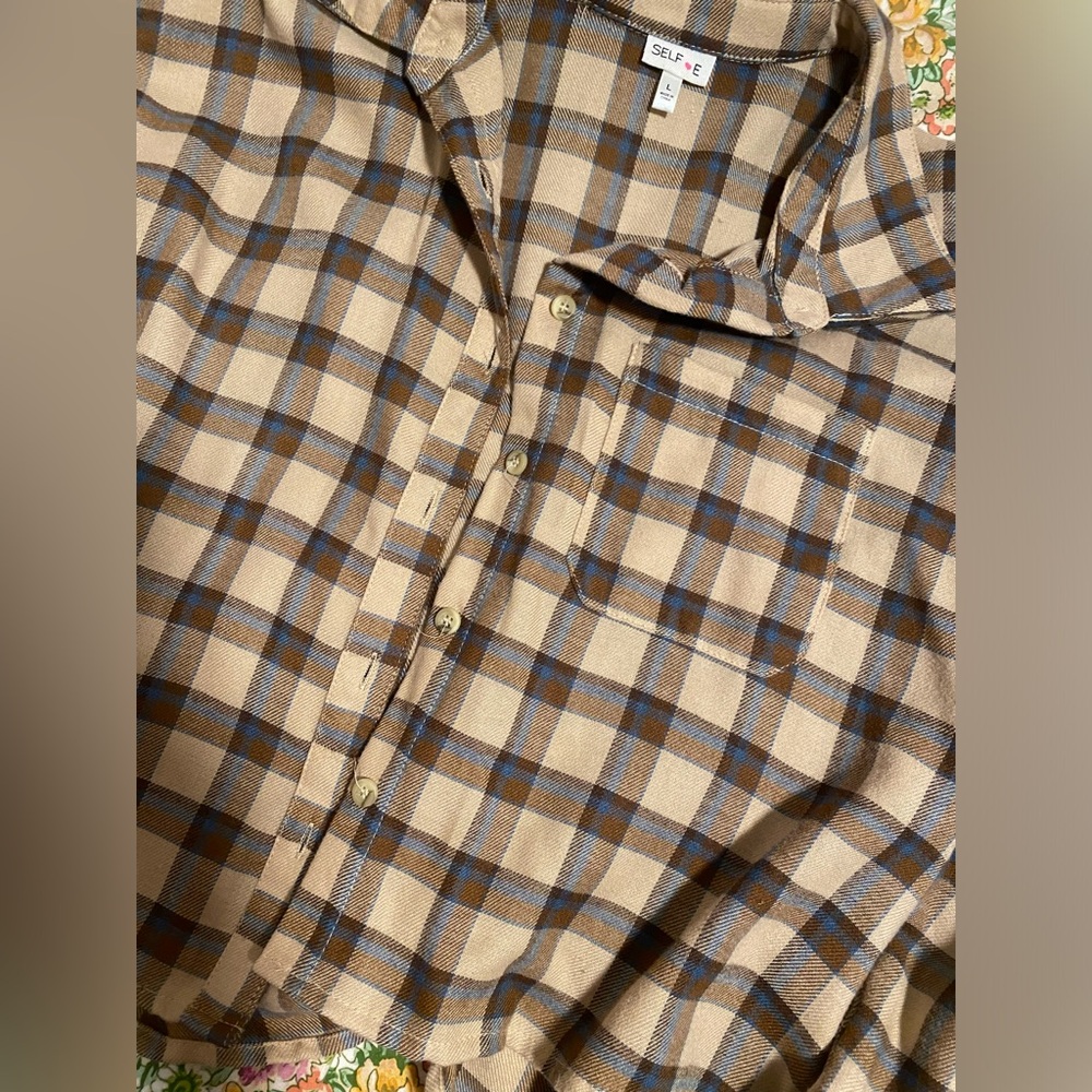 Soft brown flannel